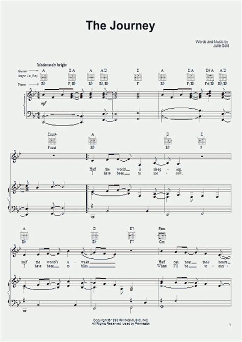 The Journey Piano Sheet Music Onlinepianist