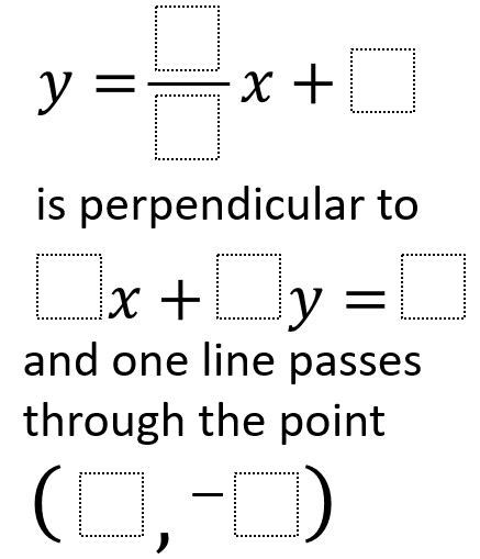 Perpendicular Lines Through A Given Point Open Middle