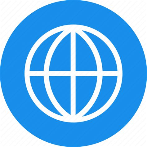 Blue Global Globe International Language Icon Download On Iconfinder