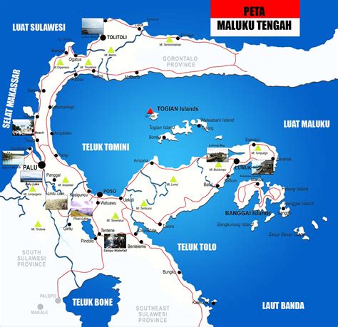 Peta Sulawesi Tengah Lengkap Dengan Kabupaten Dan Kota Tarunas