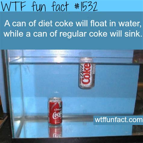 diet coke vs regular coke wtf fun facts