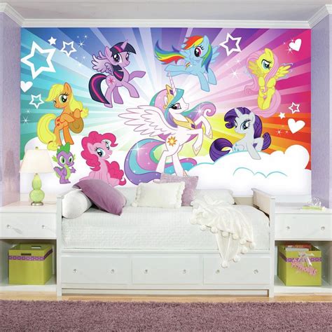 Roommates 72 In X 126 In My Little Pony Cloud Xl Chair Rail Prepasted