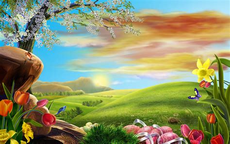3d Spring Wallpapers Top Free 3d Spring Backgrounds Wallpaperaccess