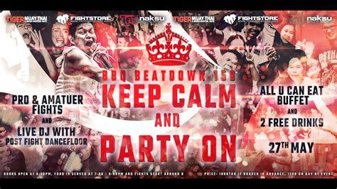 bbq beatdown 150 pro and amateur fights live from tiger muay thai phuket thailand youtube