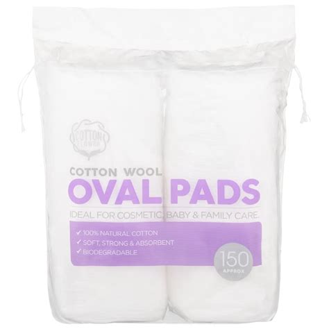 Cotton Wool Oval Pads 150pk Health And Beauty Bandm