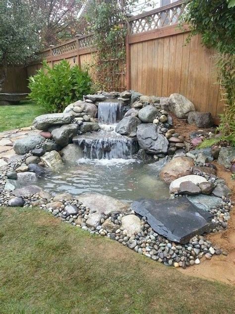 Cool Fish Pond Ideas With Waterfall