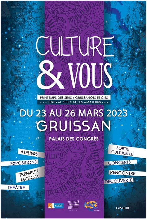 Festival Culture Et Vous Le Programme Mjc Gruissan
