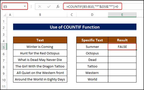 How To Find If Range Of Cells Contains Specific Text In Excel