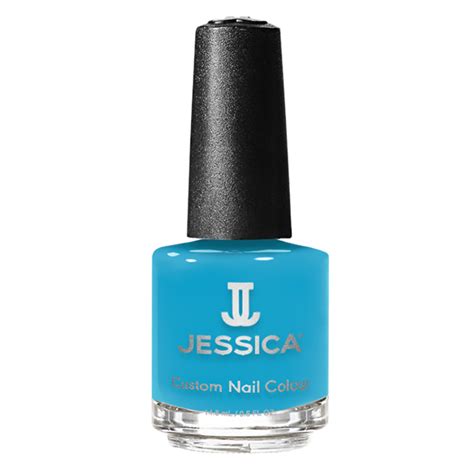 Blazing Blue Custom Colour Nail Polish Jessica Cosmetics