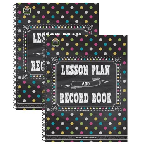 Teacher Created Resources Chalkboard Brights Lesson Plan And Record