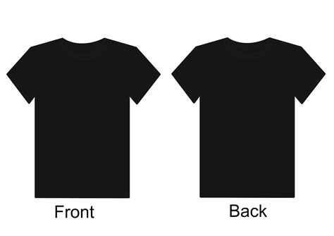 Front And Back T Shirt Template