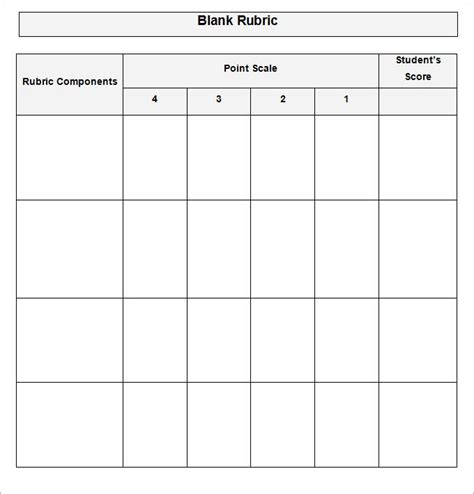 First off thank you for your template. Blank Rubric Template, Rubric Template | Free & Premium ...