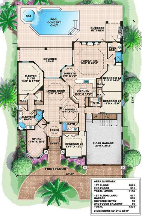 Mediterranean House Plan With Bonus Space 66236we