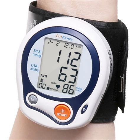 Wrist Bp Blood Pressure Monitor Cuff Wrist With Portable Case 2 User