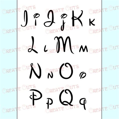 Disney Alphabet Letters Reusable Stencil For Kids Not A Etsy
