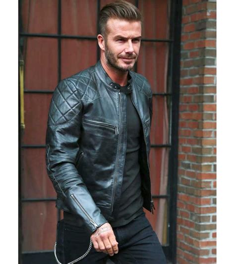 David Beckham Leather Jacket David Beckham Quilted Jacket