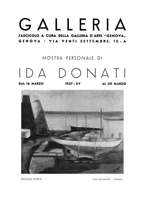 1937 genova galleria fascicolo a cura della galleria d arte genova mostra personale