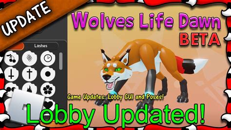 Roblox Wolves Life Dawn Beta Lobby Updated And Poses 70 1080hd