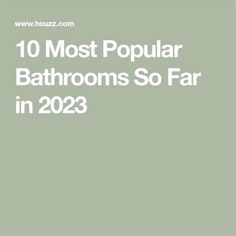 10 Most Popular Bathrooms So Far In 2023 Modern Bathroom Ideas Luxury