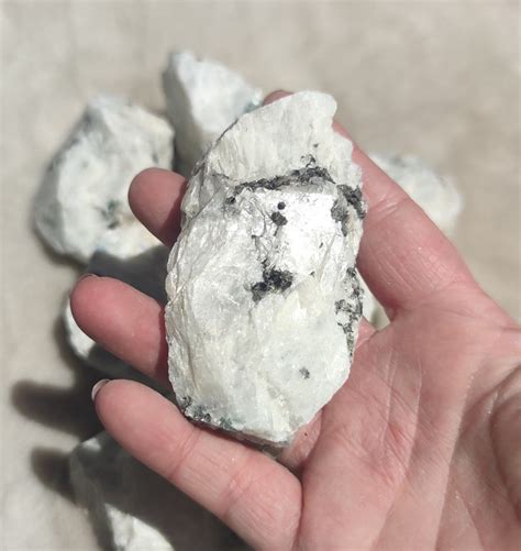 Piedra Luna Natural Azabache Minerales