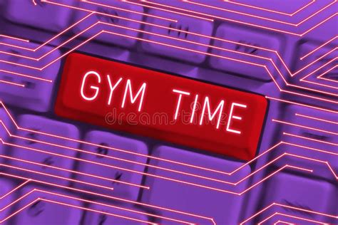 Sign Displaying Gym Time Business Concept A Motivation To Start