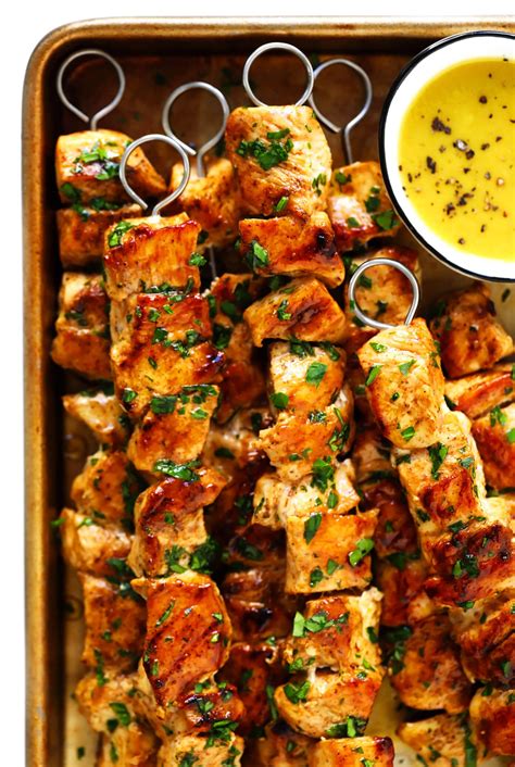 The Juiciest Grilled Chicken Kabobs Gimme Some Oven