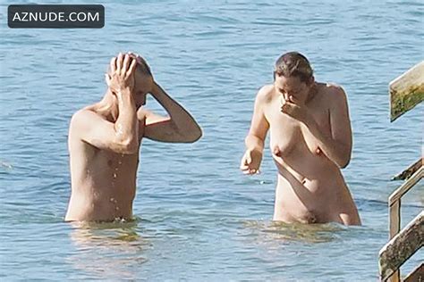 Marion Cotillard Naked With Guillaume Canet As They Enjoy A Romantic Dip In The Ocean Aznude