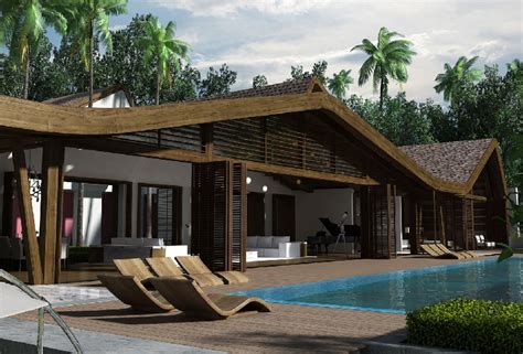 Map Covers Tropical Bungalow With Dancing Roof Terrace In India
