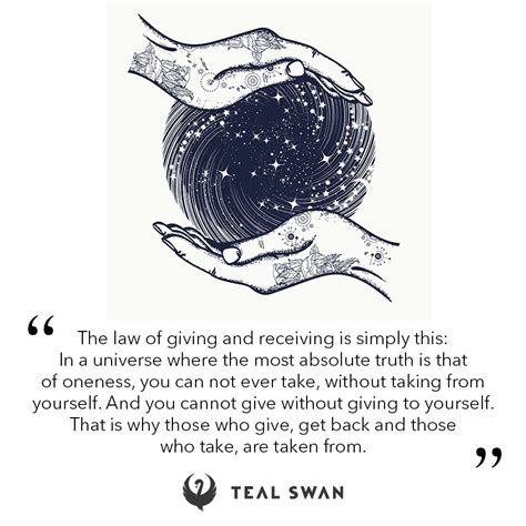 Giving And Receiving Quotes Teal Swan