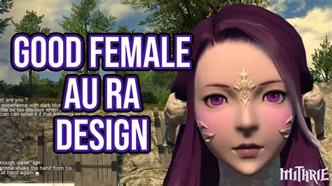 Ffxiv 30 0594 Female Au Ra Design Youtube