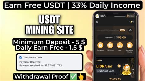 New Usdt Mining Site Usdt Earning Site Trx Usdt Mining App Cloud