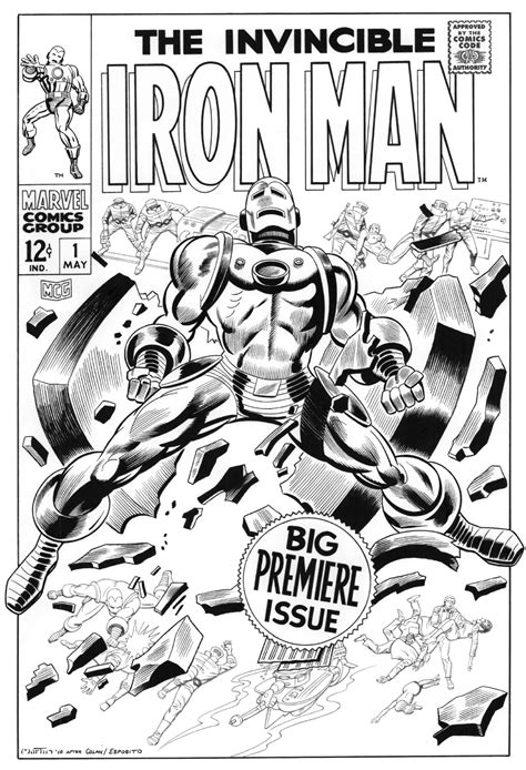 Iron Man 1 Cover Recreation In Colorado Kids Original Comic Art For