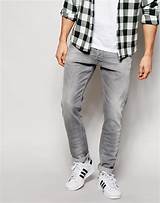 Grey Denim Jeans Mens Fashion Pictures