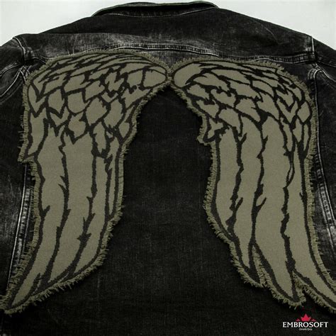 The Walking Dead Daryl Dixon Angel Wings Patch Bordado Halloween Iron