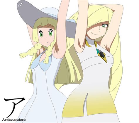 commission lillie and lusamine by takarafanarts on deviantart