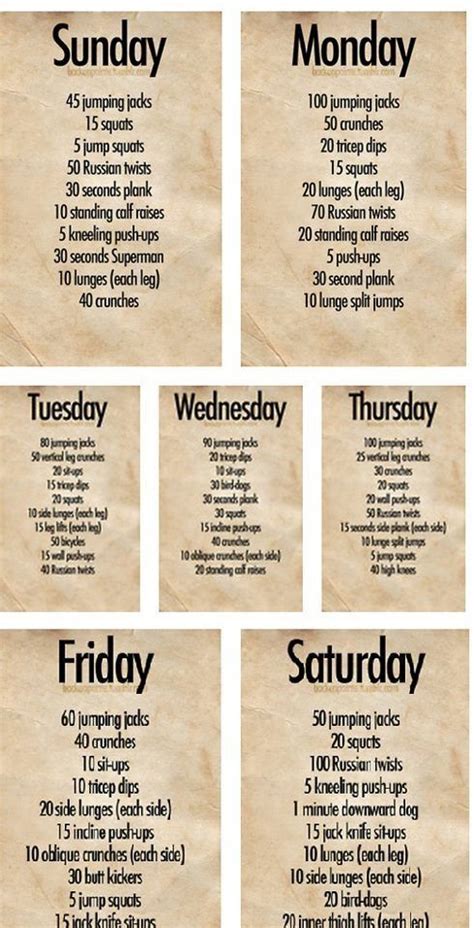 We did not find results for: Weekly Workout Plan | Weekly workout plans, Health fitness ...