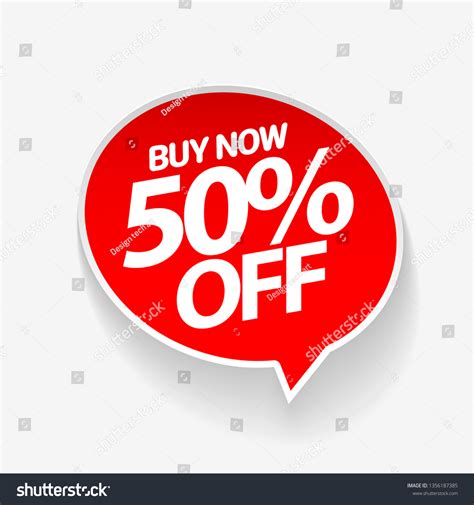 Sale Special Offers Discount Price 50 Stock Vector Royalty Free