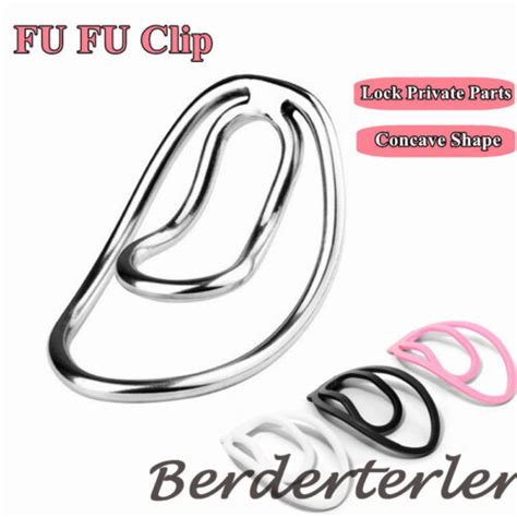 fufu clip for sissy male mimic chastity device light plastic trainings clip cage ebay