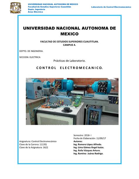 Manual de prácticas de control electromecánico Ingeniería mecánica