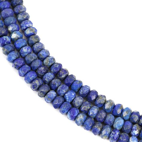 Lapis Lazuli Roundel Facet Pedras Preciosas Indianas Baratas