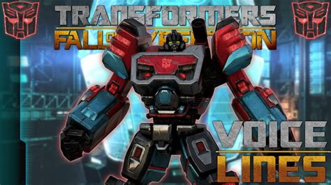 Transformers Fall Of Cybertron Perceptor Voice Lines Youtube