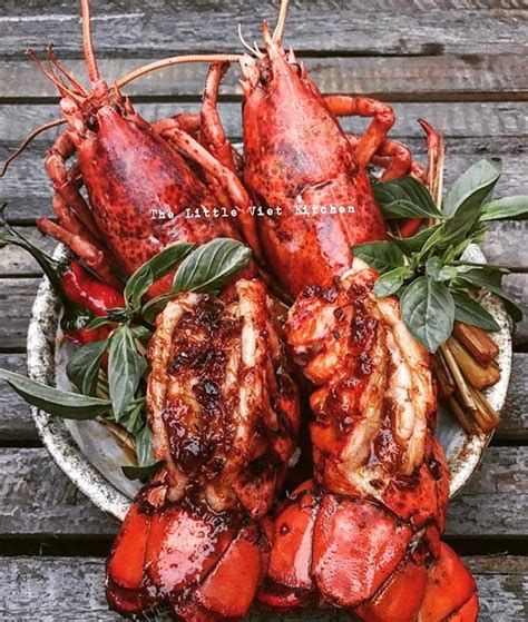 Letsmeatvic — Baked Lobsters With A Drizzle Of Sesame Oil Then