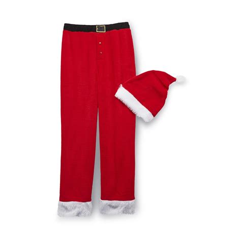 Joe Boxer Men S Christmas Fleece Pajama Pants And Santa Hat