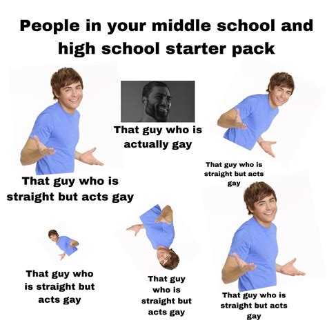People In Your Middle School And High School Starter Pack Rstarterpacks Starter Packs