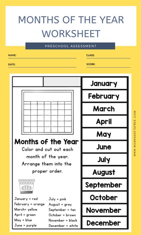 Months Of The Year Esl Worksheet By Zailda