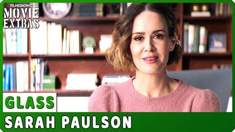 Glass On Set Interview With Sarah Paulson Dr Ellie Staple Youtube