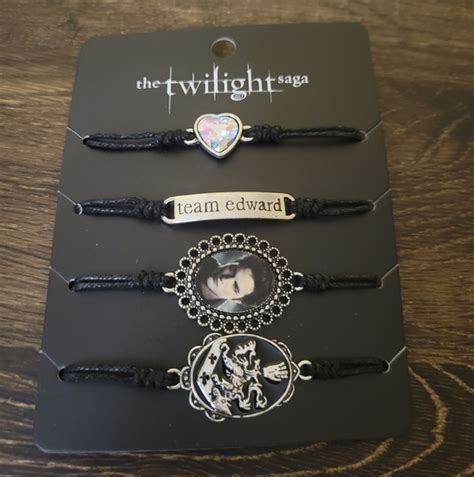 Hot Topic Jewelry Twilight Team Edward Bracelet Set Of 4 Bella