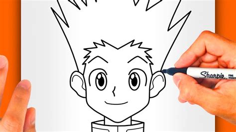 How To Draw Gon Freecss EASY FOR BEGINNERS Gon Freecss Drawing