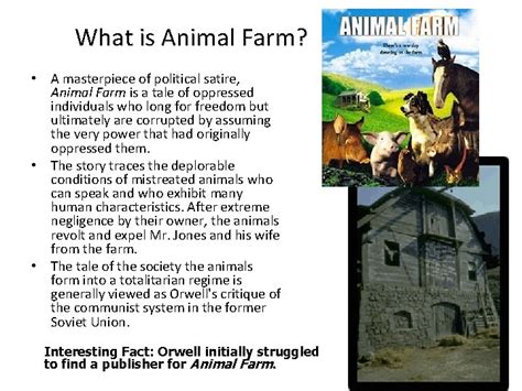 Animal Farm By George Orwell Allegory Satire Fable