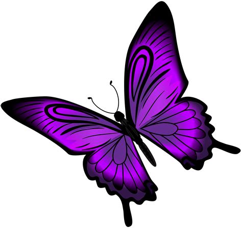 Purple Butterfly Clip Art Purple Butterfly Png Clip Art Png Download